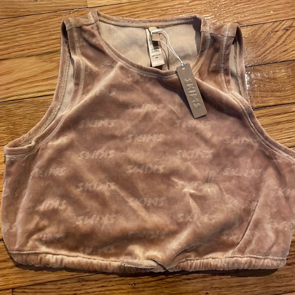 SKIMS VELOUR SET - XS TOP AND XXS BOTTOM